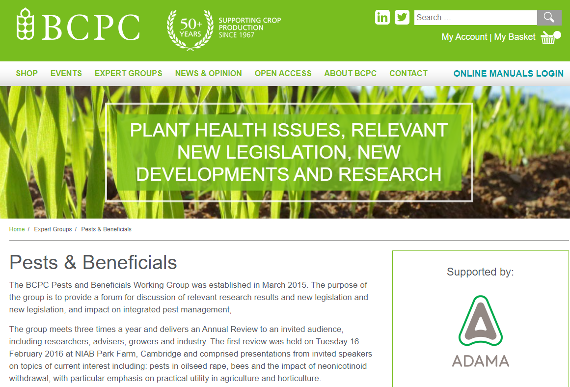 BCPC meeting highlights IPM SFI Standard and new IPM Tool