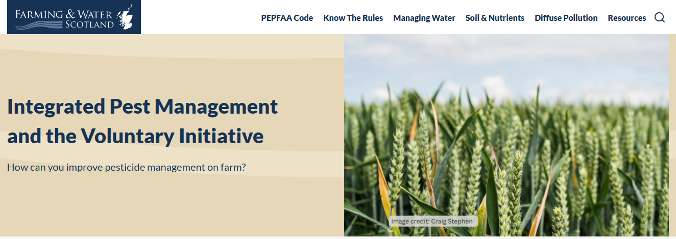 Farming and Water Scotland Podcast - IPM and the Voluntary Initiative Image