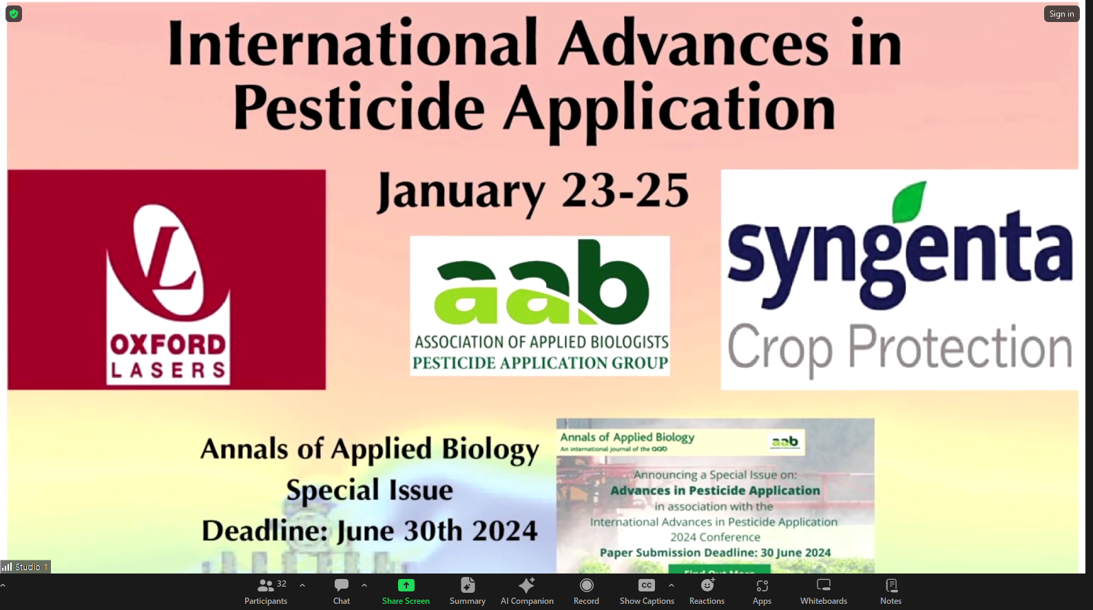 AAB Advances in Pesticide Application 2024 Conference